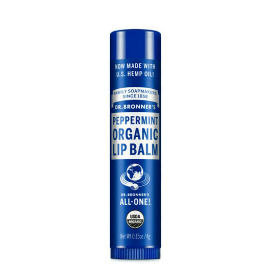 Dr. Bronner's Organic Peppermint Lip Balm 0.15 oz