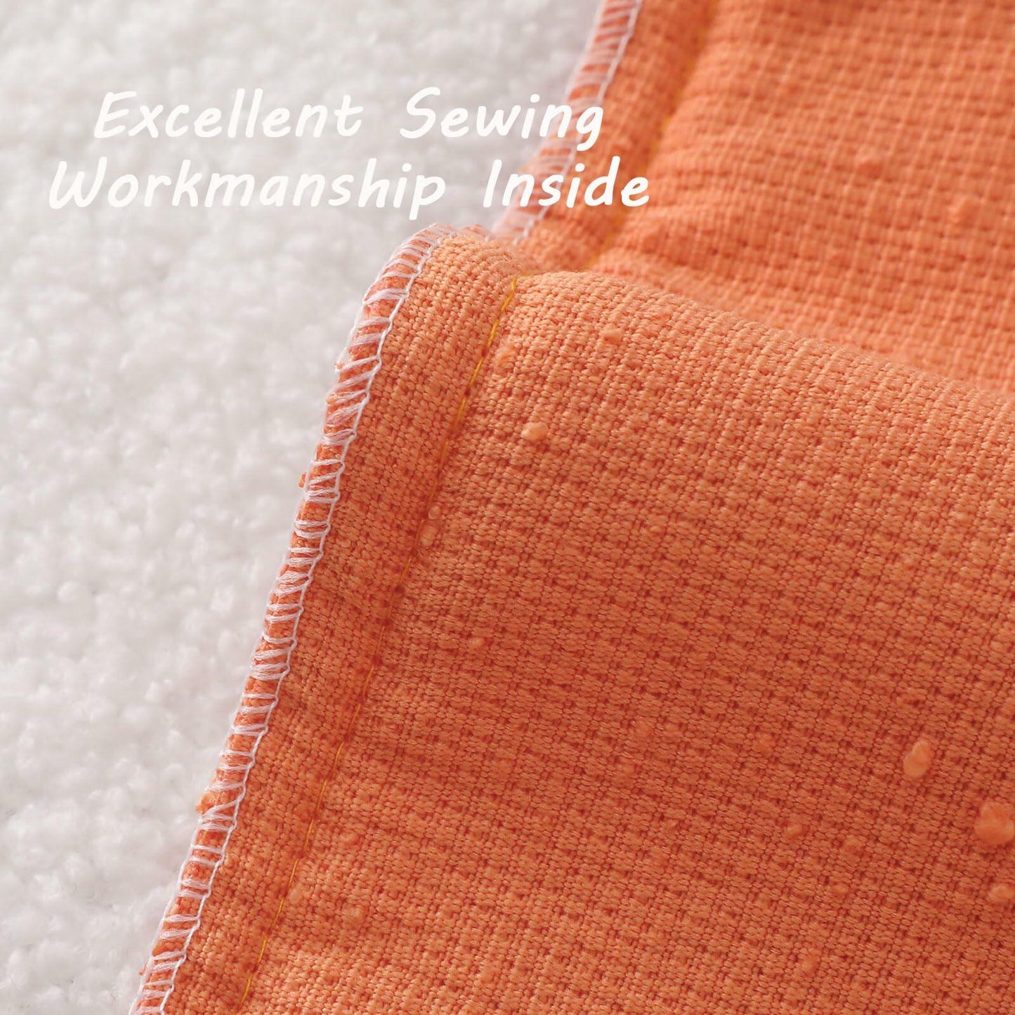 FUTEI Pack of 2 Orange Decorative Throw Pillow Covers 12x20 Inch Soft Cozy