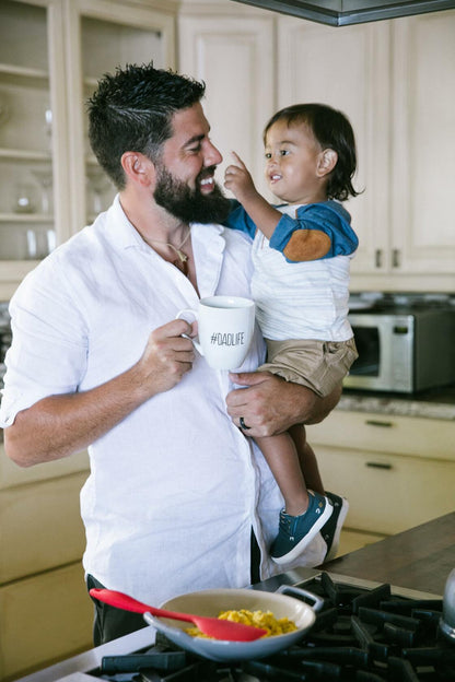 Pearhead #Dadlife Ceramic Mug 16oz Father's Day Gift Novelty Kitchen