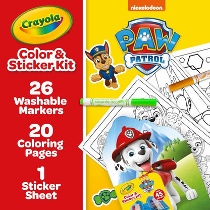 Crayola Paw Patrol Art Kit Creative Drawing and Coloring Set for Kids
