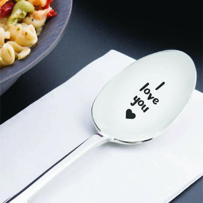 Boston Creative Co. Owl Always Love You Engraved Coffee Spoon Silver