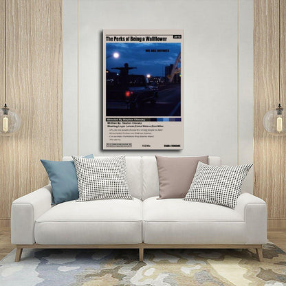 ELSARBEINA Perks of Being A Wallflower Canvas Poster 12x18in Earthy Tones