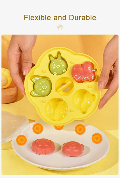 Generic 2 Pack Silicone Baking Molds Yellow Paw Green Zoo Small DIY Tool