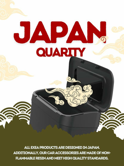 EXEA Car Trash Can Two-Way Open Door Pocket Easy Disposal GS-101 Japan
