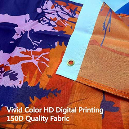 Kasflag Durable 3x5ft Banner Flag 150D Polyester with Brass Grommets