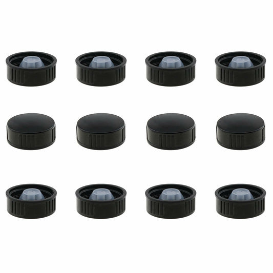 ZZHXSM 12PCS 28mm Bakelite Phenolic Resin Sealing Screw Caps Black