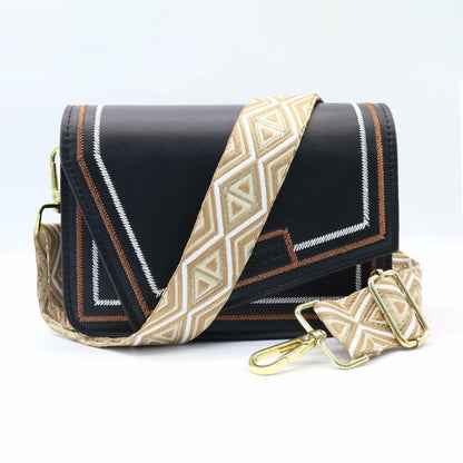 LoZoDo Adjustable Wide Crossbody Purse Strap Gold Hardware 52in Size 52in