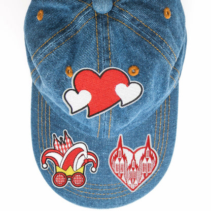 HEYTRCO 9PCS Clown Costume Iron-On Patches Set Red Mardi Gras