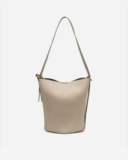 Women's Top Handle Satchel Handbag Elegant Tote Purse Detachable Strap Apricot