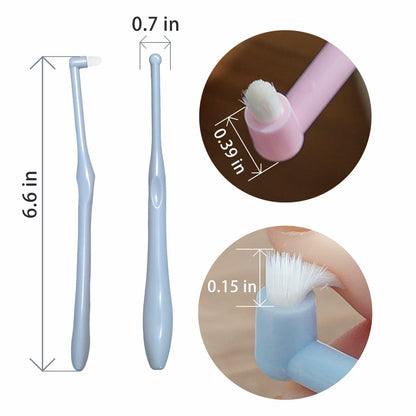 CHICHI PAWS Pet Toothbrush Set 5pcs Soft Bristles with Holder for Dogs Cats