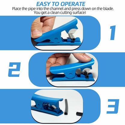 Spalolen Plastic Tubing Cutter Tool Hose Pipe Cutter for Nylon PVC 3/8" OD