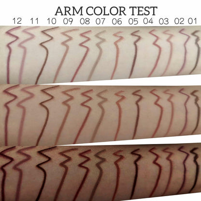 MAEPEOR Nude Lip Liner Set 12 Colors Matte Waterproof Long Lasting 1.06oz