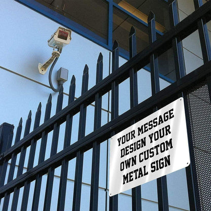 Eletina Street Sign Liability Swimming Pool Warning Aluminum Metal 8x8 Inch
