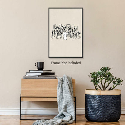 ZETCGSH Vintage Jesus Canvas Wall Art Poster 12x16 in Unframed