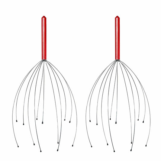 YAO & BEI Scalp Massager Tool Head Scratcher Stress Reliever Rubber Beads 4 Pack