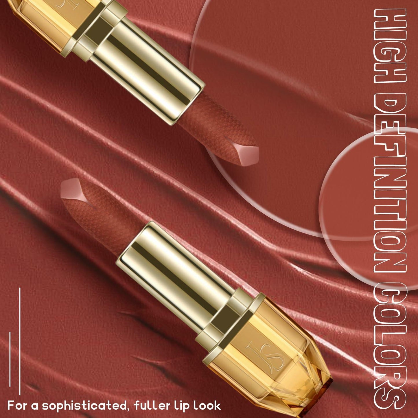 JOSURBEAUTY Mud Sense Velvet Matte Lipstick Waterproof Long-Lasting 6.35oz