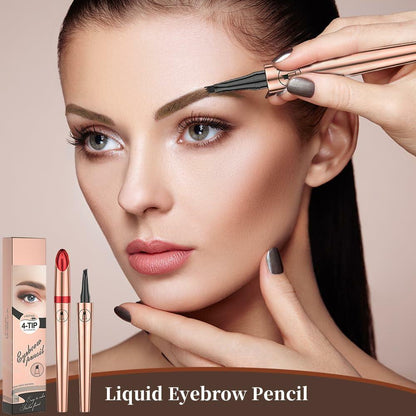 YIWANLLE 3D Microblading Eyebrow Tattoo Pencil Waterproof A-Gray 1 Count
