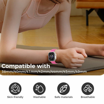 Washun Silicone Band Apple Watch 38-49mm Sport Strap Sapphire Blue Size M/L