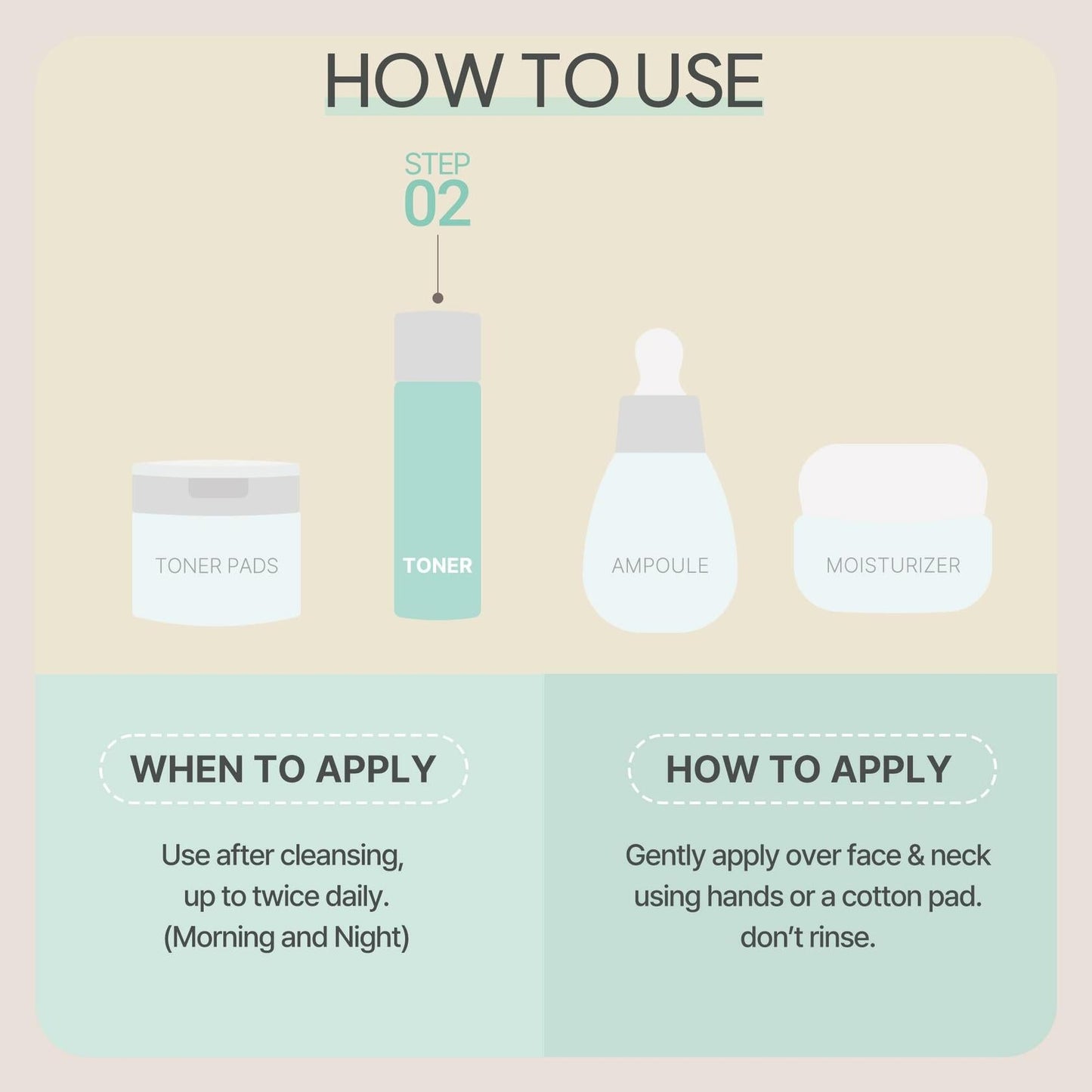 CICA Bakuchiol Cleanse Toner | Korean Skincare 2in1 Toner (120ml/4.05 fl. oz.)