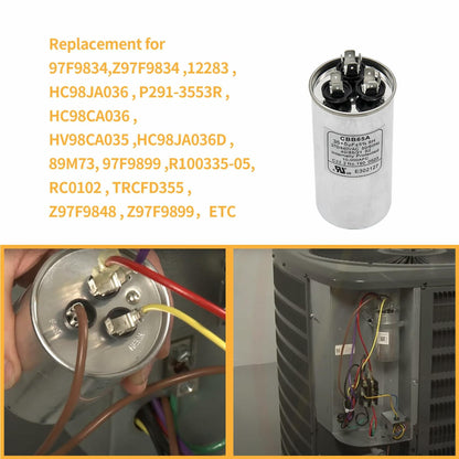 Denkuhin CBB65 Dual Run Capacitor 35+5uF 370/440VAC Air Conditioner Motor