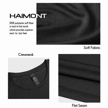 Haimont Men's Quick Dry Active Gym T-Shirt Army Green Size M
