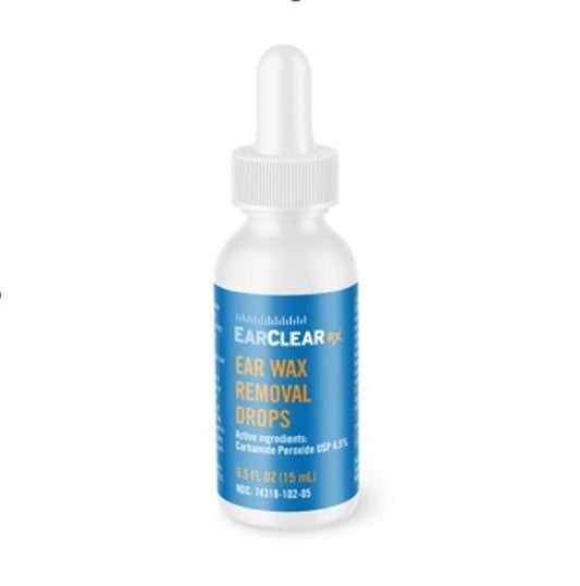 EarClear Rx Ear Wash Full Kit Parent Eardrops Safe Gentle Cleaning