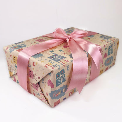 25 Yards 1.5" Pink Satin Ribbon for Weddings, Crafts, Bouquets & Gift Wrapping