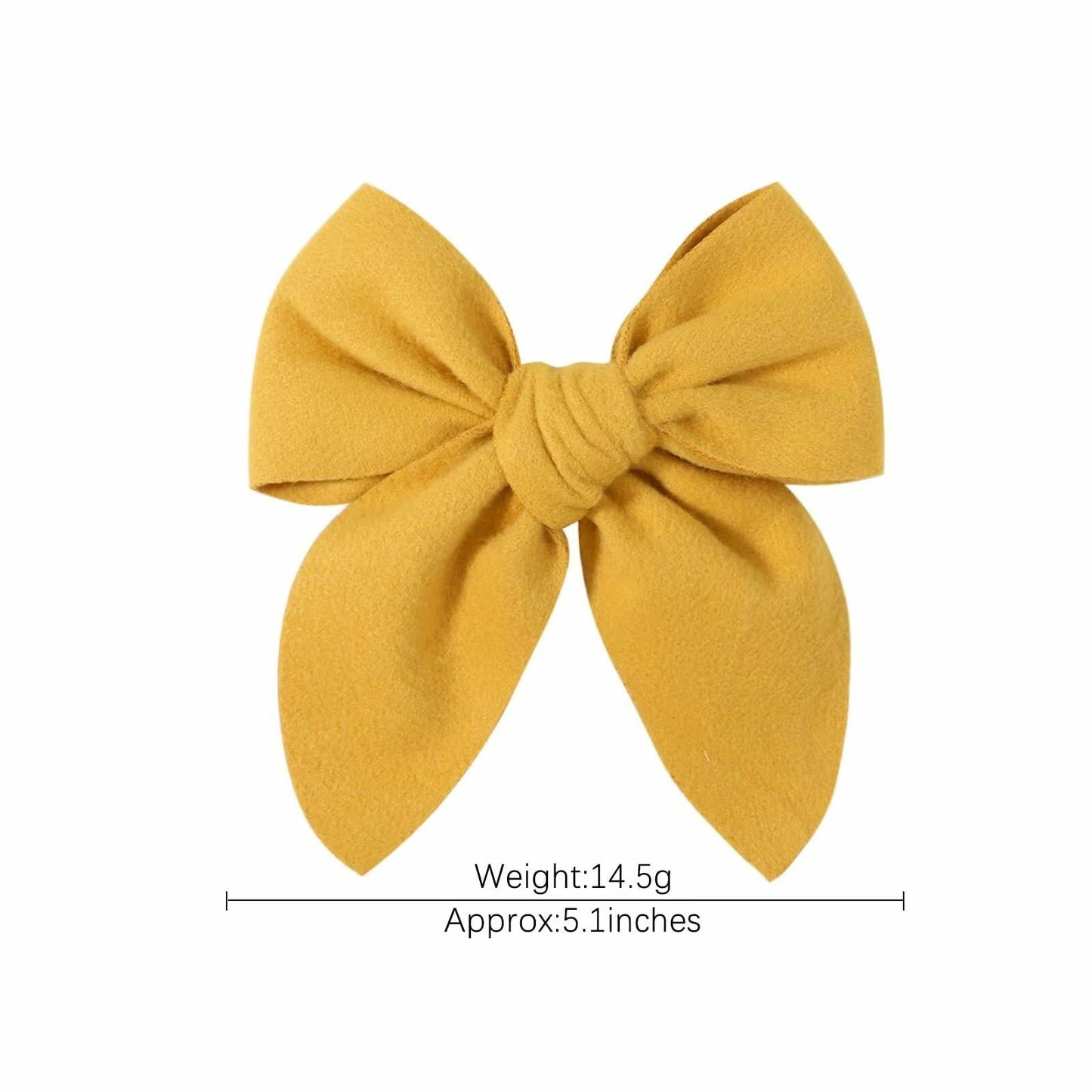 BOENBE LOVED Satin Ribbon Bows Hair Clips for Toddlers, Kids & Teens Red