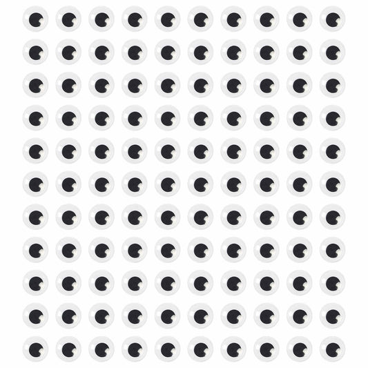 humyeam 1000pcs 8mm White Self-Adhesive Googly Wiggle Eyes for Crafts