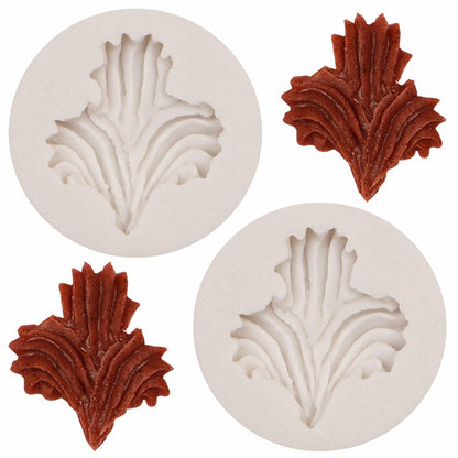 Heart Shaped Silicone Chocolate Mold Rose Flower Fondant Cake Decor 2pc