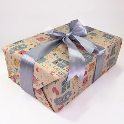 MEYIART 25 Yards 1.5" Silver Gray Satin Ribbon Wedding Gift Wrap Bows