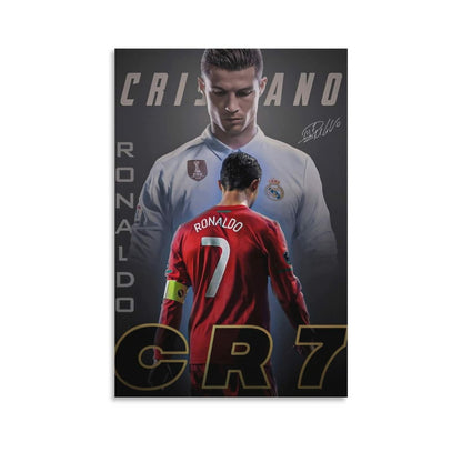 fhzang Cristiano Ronaldo Poster 3 Canvas Poster Unframed: 16x24 inches (40x60cm)