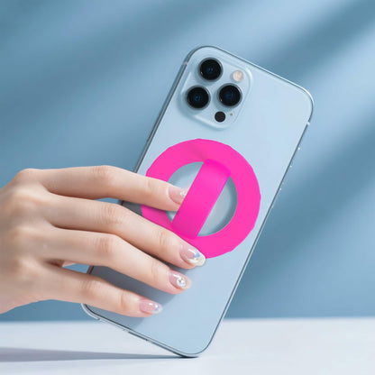 HZZADZXW Silicone Phone Grip Detachable Hand Holder Soft Loop Rose Red