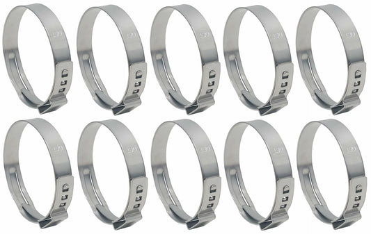 OCS Parts Oetiker Ear Clamps 167 Series 304 Stainless Steel 38.5mm 10 Pack