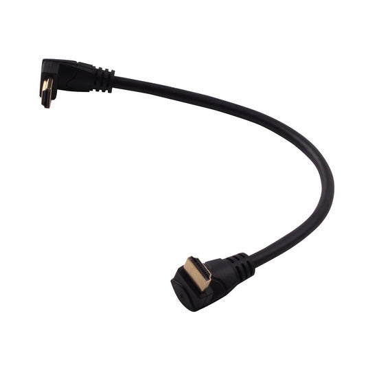 LARRITS HDMI 2.0 Cable 1FT 90 Degree Elbow Ultra Short 4K 60Hz Black