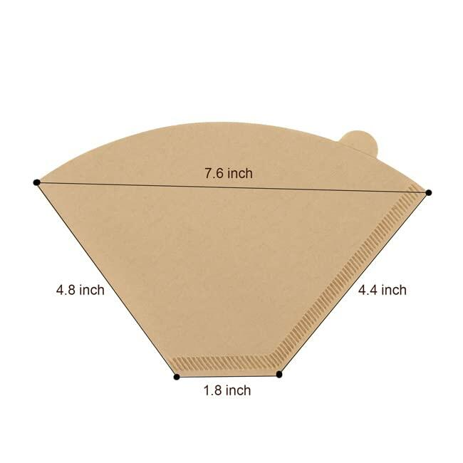 BRIKINTE #4 Cone Coffee Paper Filters for Ninja Coffee Maker 100 Pcs