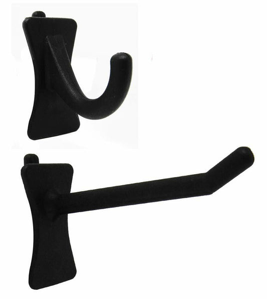Greenleaf Industries PegPro J & 2" Hooks Kit 50 Pack Black Plastic Pegboard