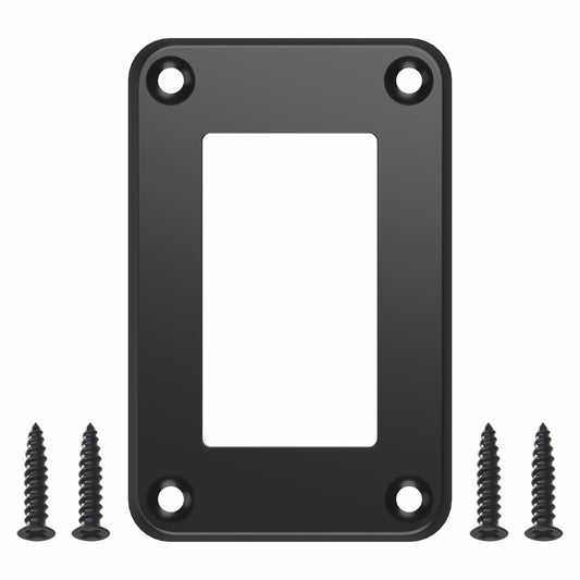 CECINIR 1 Way Zinc Alloy Silver Flush Mount Panel Button Switch Holder