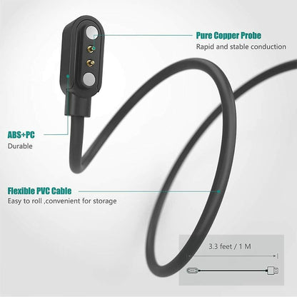 Lamshaw SLAYKAM Bark Collar Magnetic Charger 2 Pack Black