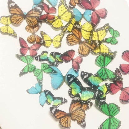 Chockacake Edible Butterflies 34 Set Wedding Cake Party Decoration Mixed Color