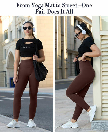 LUMIVAE High Waisted Tummy Control Butt Scrunch Leggings Naval Academy Size M