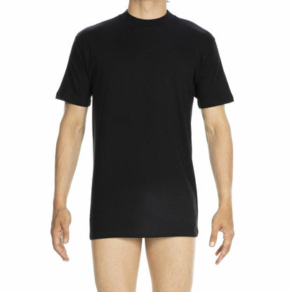 HOM Harro Black Crew Neck T Shirt Black Size M