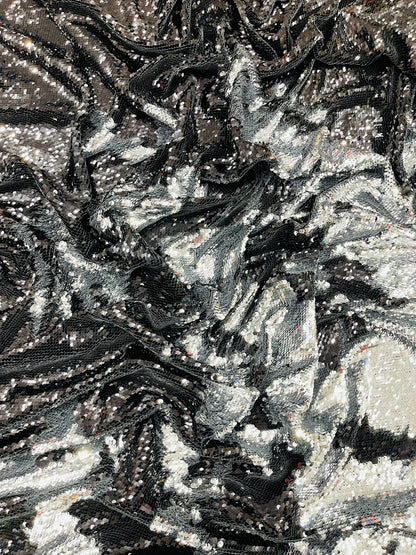 Reversible Color Changing Sequin Fabric| 54" Wide| Stretch Polyester Spandex.