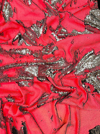 Reversible Color Changing Sequin Fabric| 54" Wide| Stretch Polyester Spandex.