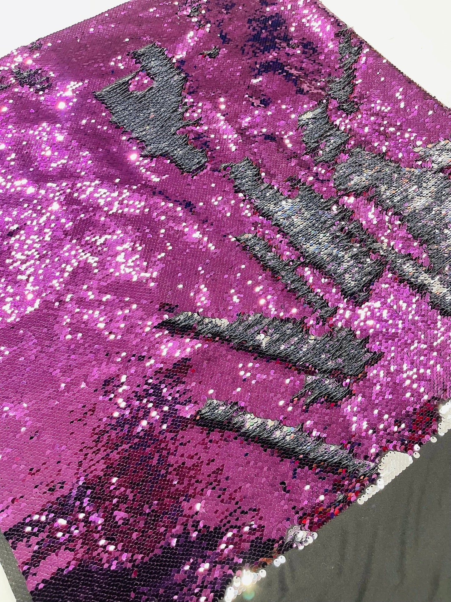 Reversible Color Changing Sequin Fabric| 54" Wide| Stretch Polyester Spandex.