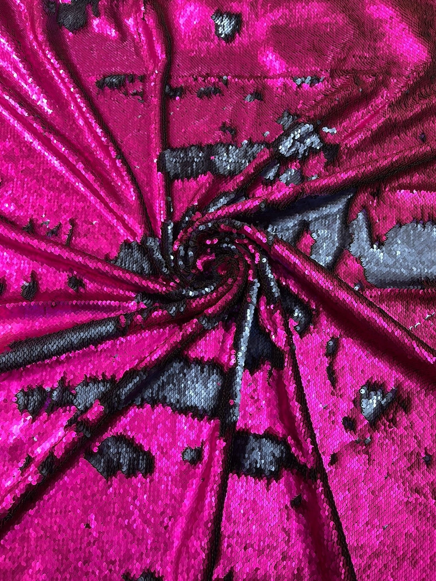 Reversible Color Changing Sequin Fabric| 54" Wide| Stretch Polyester Spandex.