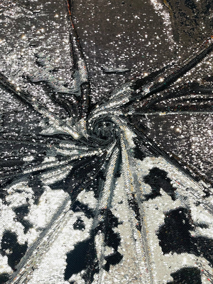 Reversible Color Changing Sequin Fabric| 54" Wide| Stretch Polyester Spandex.