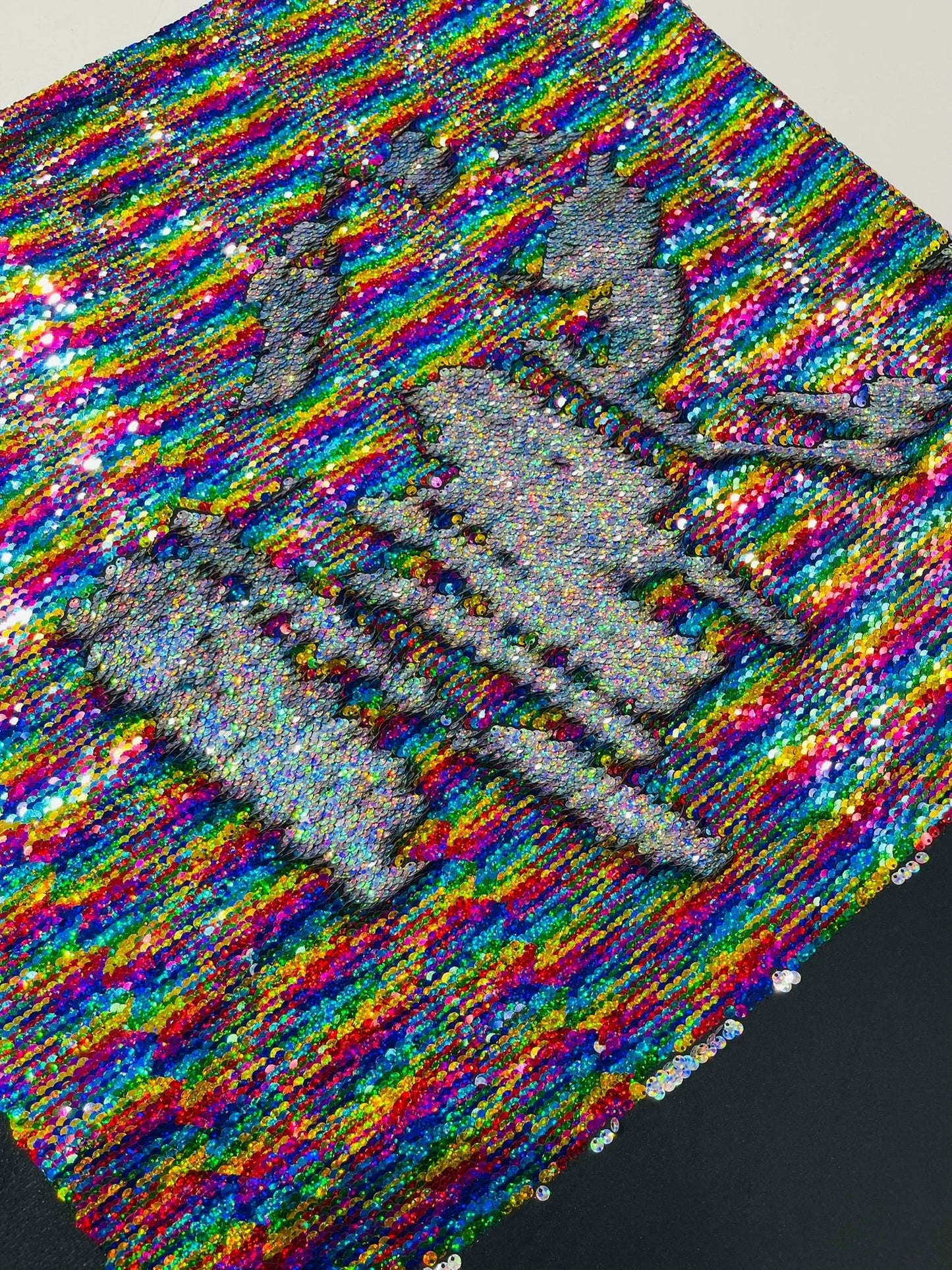 Reversible Color Changing Sequin Fabric| 54" Wide| Stretch Polyester Spandex.