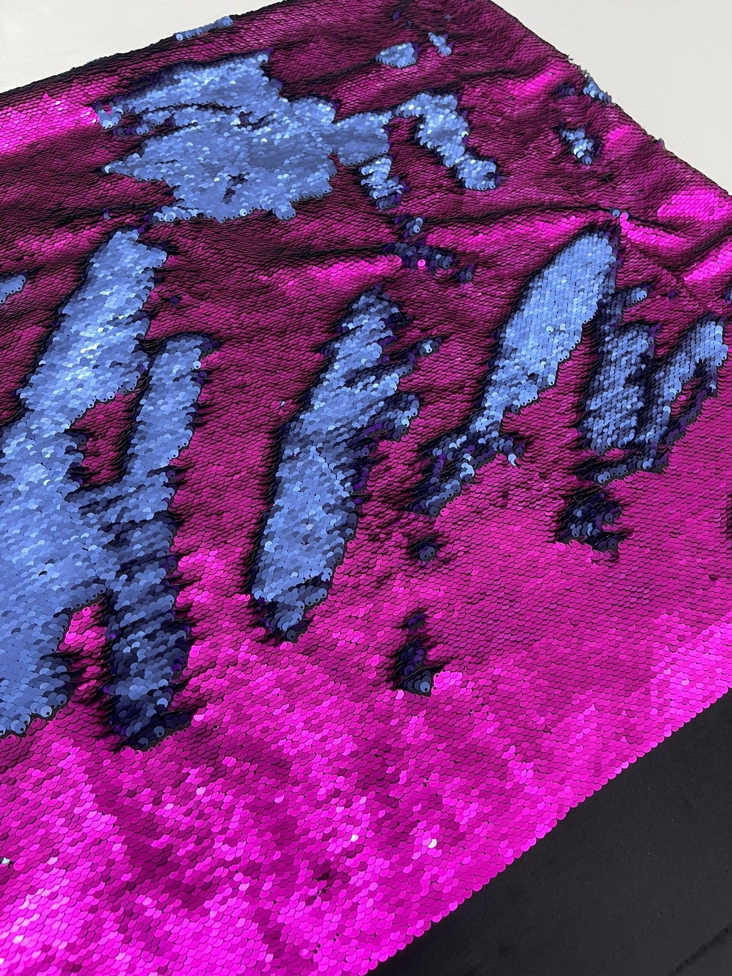 Reversible Color Changing Sequin Fabric| 54" Wide| Stretch Polyester Spandex.