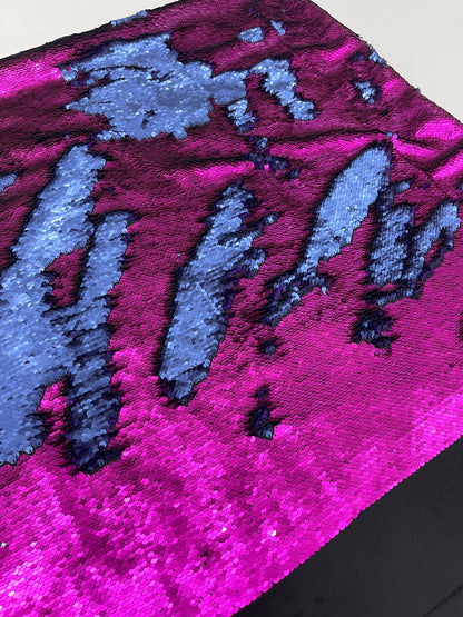 Reversible Color Changing Sequin Fabric| 54" Wide| Stretch Polyester Spandex.